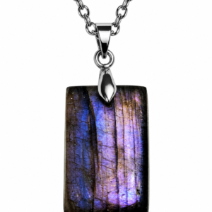 Collier labradorite violette